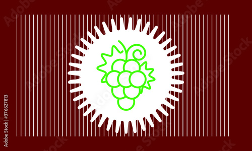 grape icon vector