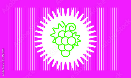 grape icon vector