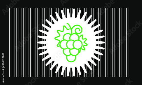 grape icon vector