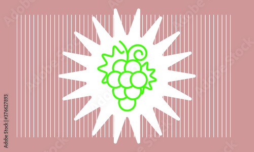 grape icon vector