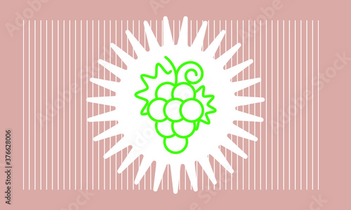 grape icon vector