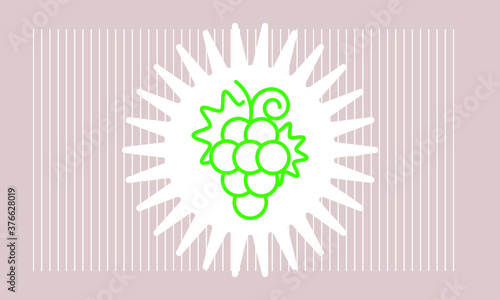 grape icon vector