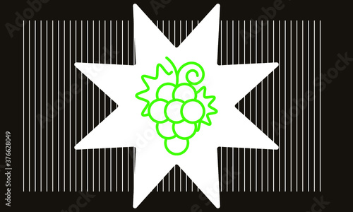 grape icon vector