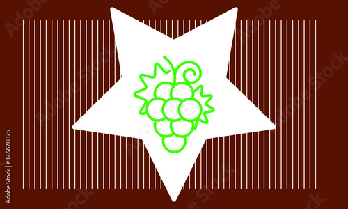 grape icon vector