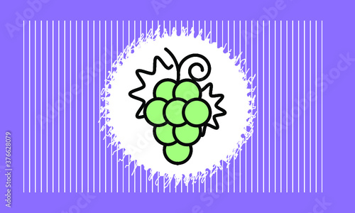 grape icon vector