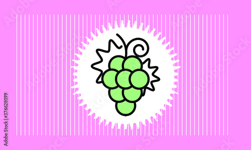 grape icon vector