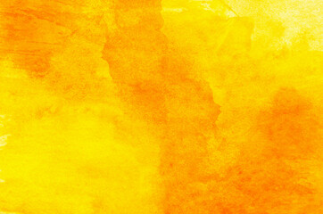 Abstract yellow watercolor background texture