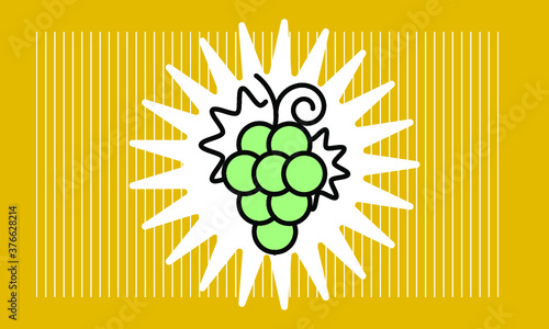 grape icon vector