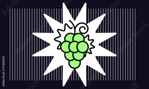 grape icon vector