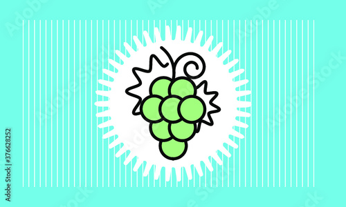 grape icon vector