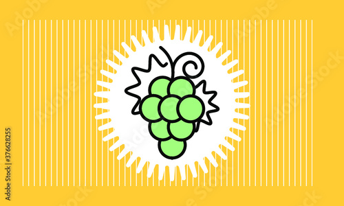 grape icon vector