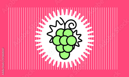 grape icon vector