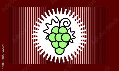 grape icon vector