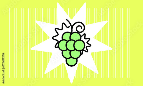 grape icon vector