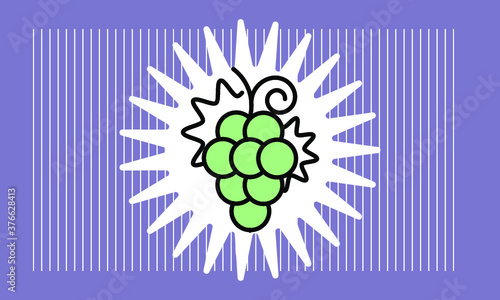 grape icon vector