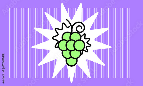 grape icon vector