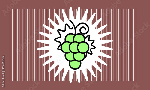 grape icon vector