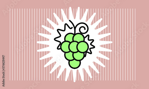 grape icon vector