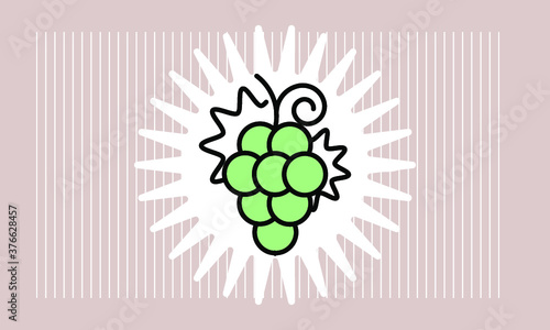 grape icon vector