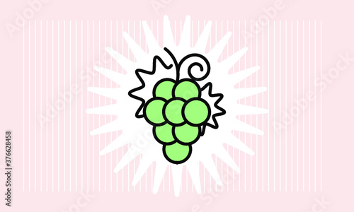 grape icon vector