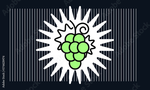 grape icon vector
