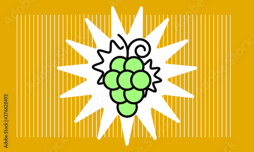 grape icon vector
