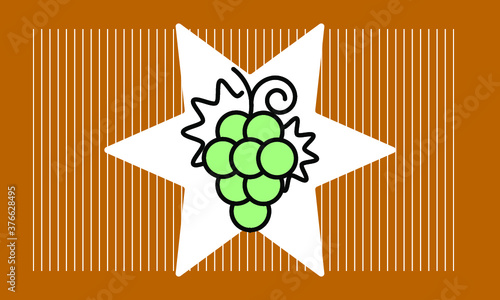 grape icon vector