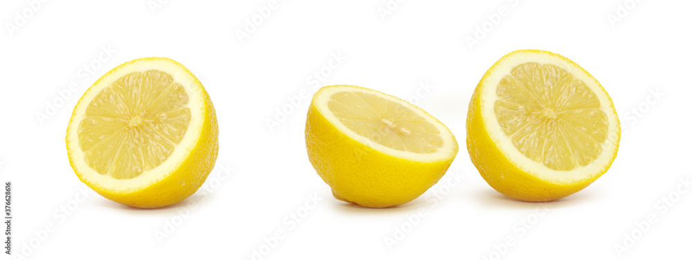 Lemon isolated on white background