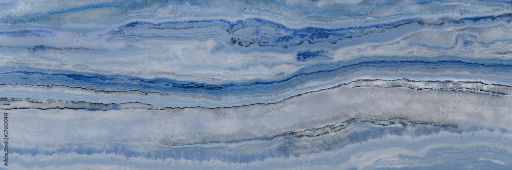 Obraz premium blue onyx marble stone texture