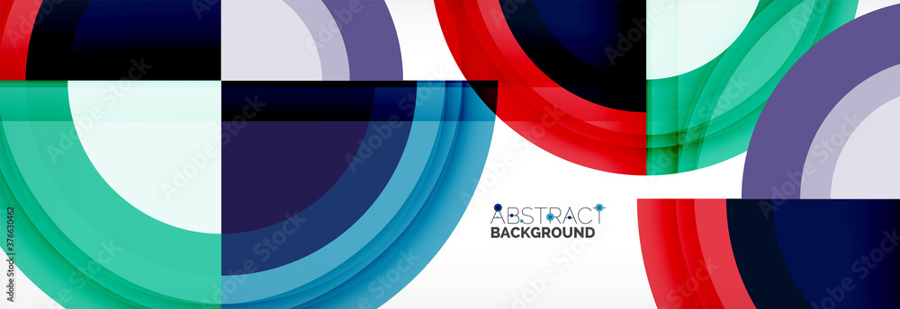 Round shapes, triangles and circles. Modern abstract background Round shapes, triangles and circles. Modern abstract background
