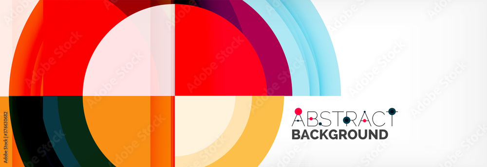 Round shapes, triangles and circles. Modern abstract background Round shapes, triangles and circles. Modern abstract background