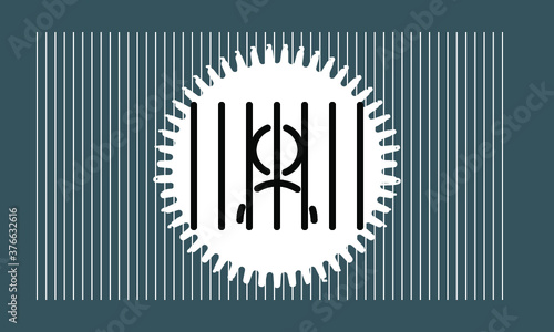 prison icon vector 