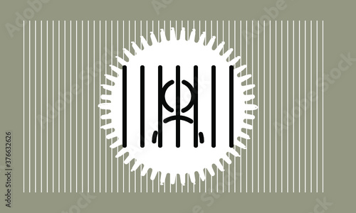 prison icon vector 