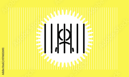 prison icon vector 