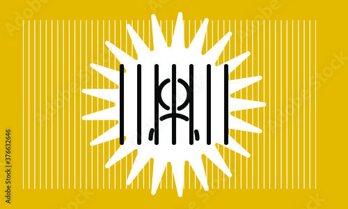 prison icon vector 