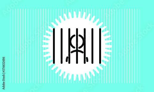 prison icon vector 