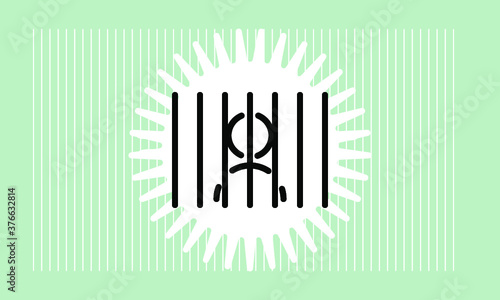 prison icon vector 