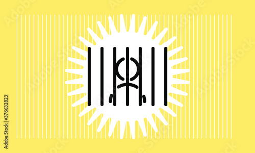 prison icon vector 