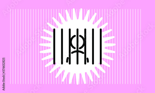 prison icon vector 