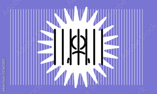 prison icon vector 