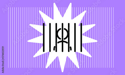 prison icon vector 