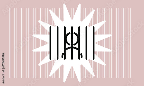 prison icon vector 