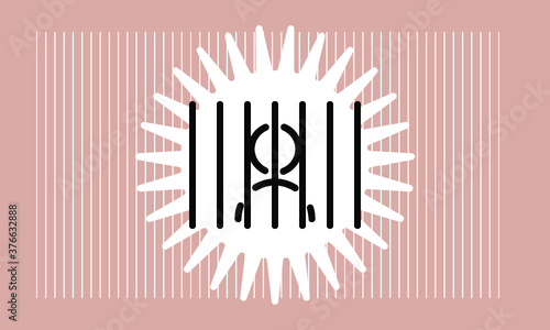 prison icon vector 