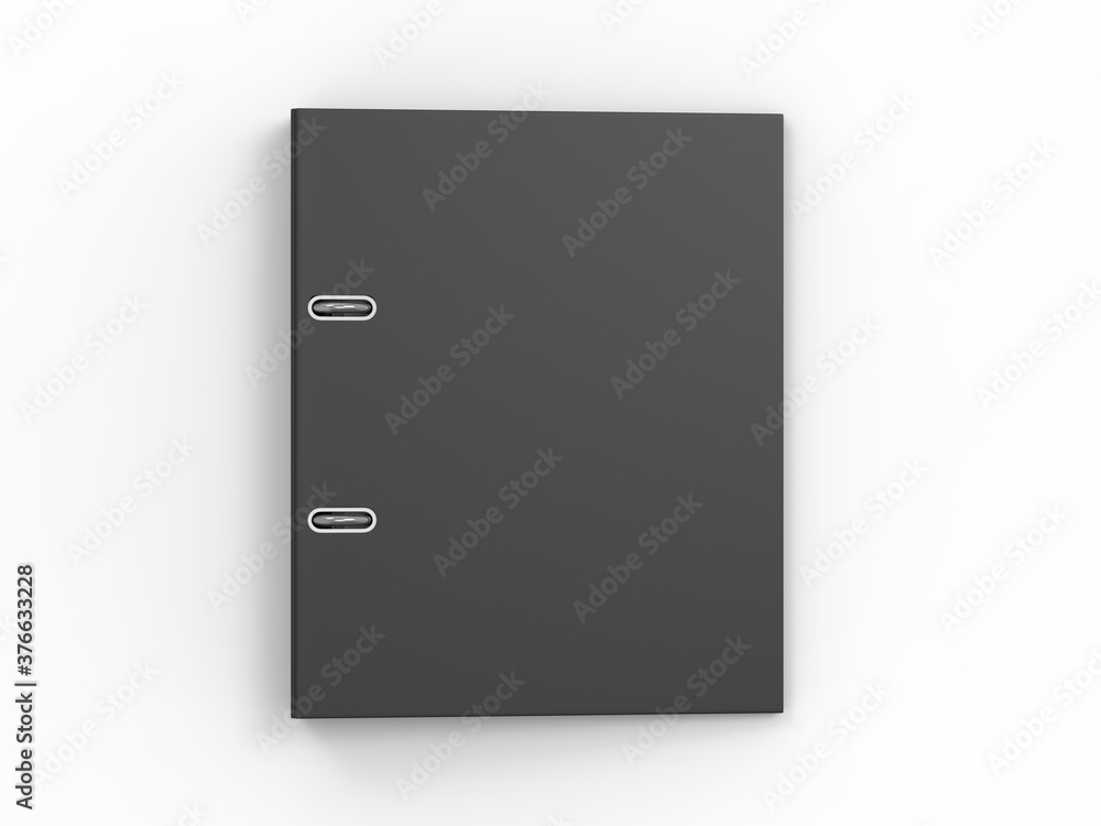 Blank office binder for mockup design and branding presentation, 3d render illustration. Blank office binder for mockup design and branding presentation, 3d render illustration.
