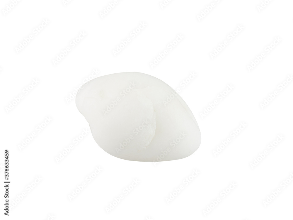 White stone on white background with clipping path for decorative design and other White stone on white background with clipping path for decorative design and other