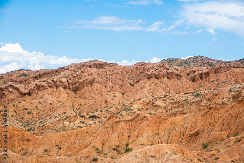 Relief of red mountains Relief of red mountains