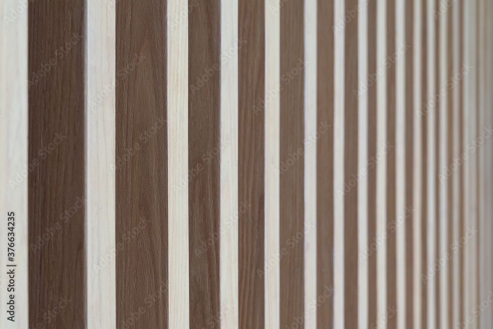 Seamless pattern of modern wall covering with light brown wooden slats. Seamless pattern of modern wall covering with light brown wooden slats.