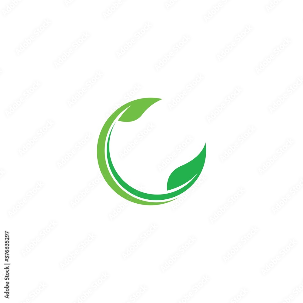 Logos of green leaf ecology nature element vector Logos of green leaf ecology nature element vector
