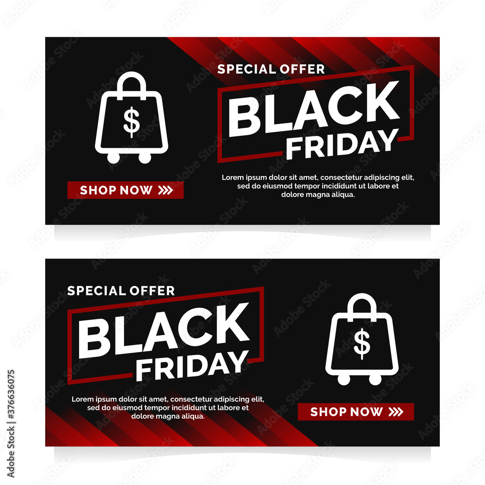Black friday event banner design template Black friday event banner design template