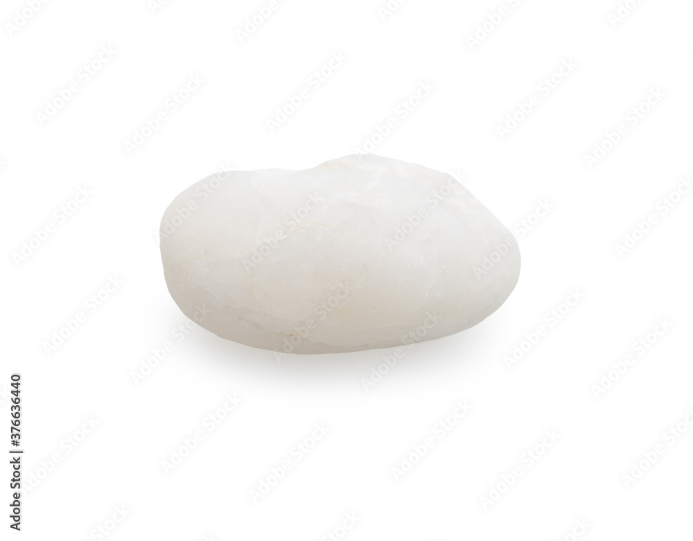 White stone on white background with clipping path for decorative design and other White stone on white background with clipping path for decorative design and other